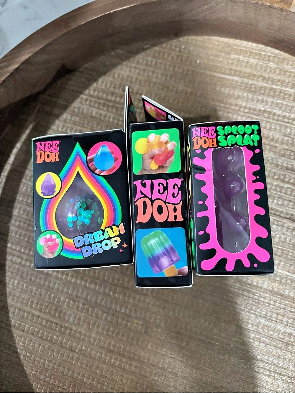 Nee Doh Fidget Toy Set Dream Drop Nice-Sicle Splotch & Splaat NWT